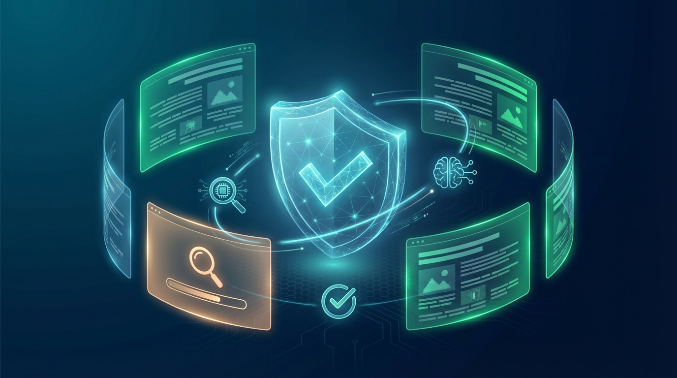 AI quality assurance verifying articles