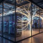 Glowing neural network merging with modern enterprise server infrastructure